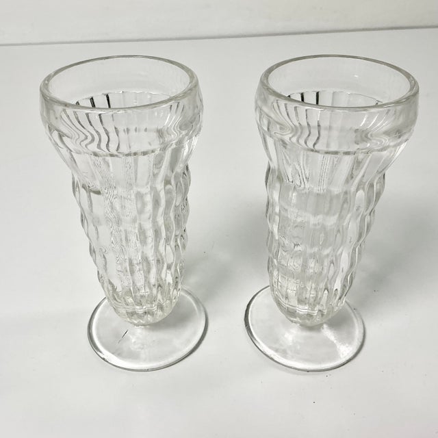 1940s Hollywood Regency Boho Chic Glass Dessert Parfait Cups - Set of 9.. For Sale - Image 9 of 10