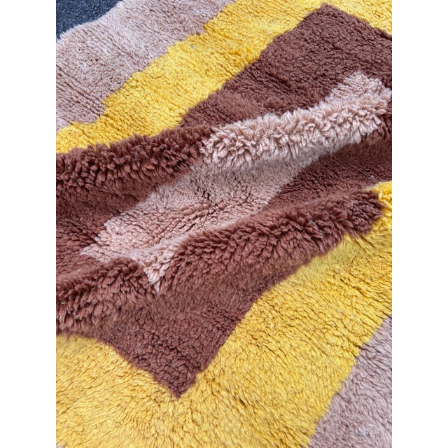 Textile Modern Colorful Moroccan Wool Rug For Sale - Image 7 of 9