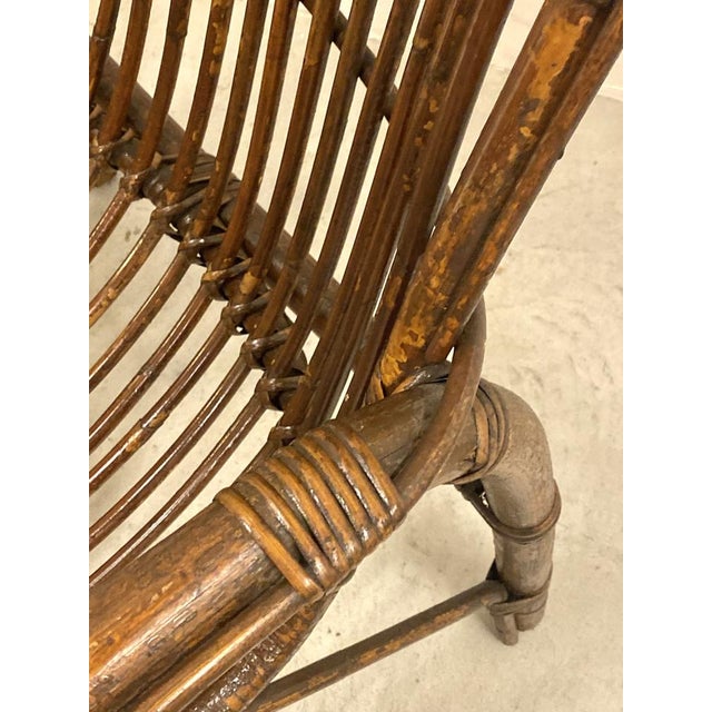 Set of Bamboo Armchairs, 1970s For Sale - Image 13 of 14