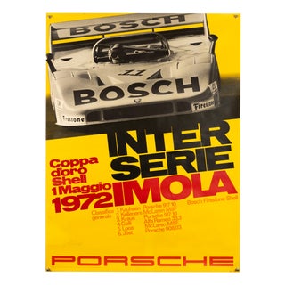 Porsche Interserie Imola Original Poster by Atelier Strenger, 1972 For Sale