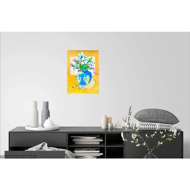 "Flowers in a Heart Vase" Contemporary Painting For Sale In Los Angeles - Image 6 of 9