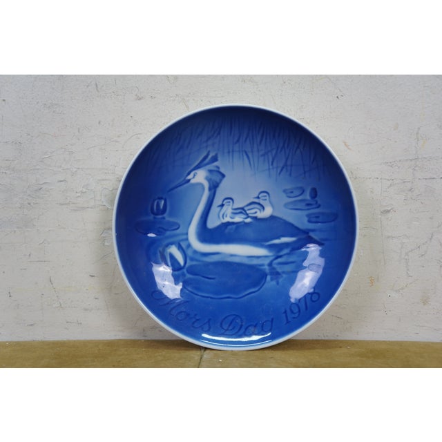 Late 20th Century 13pc Bing & Grondahl B&g Denmark Copenhagen Cobalt Blue Christmas Plates For Sale - Image 6 of 14