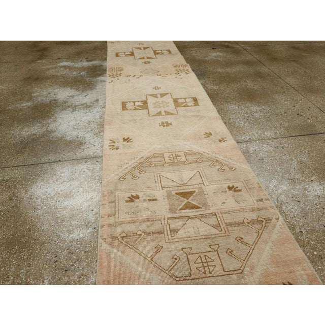 Mid 20th Century Galerie Shabab Collection Mid-20th Century Turkish Anatolian Long Runner For Sale - Image 5 of 10