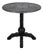 A Vintage-Style, Hand-Painted Round Side Table With a Bamboo-Joint Detail Base For Sale