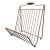 Vintage Mid Century Wire Magazine Rack With Wrapped Handle For Sale