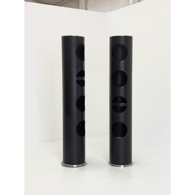 Space Age Bookcase in Black attributed to Arch Saccardo For Sale - Image 13 of 18