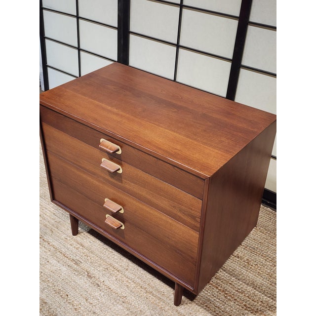Jens Risom Mid-Century Modern 4-Drawer Chest by Jens Risom For Sale - Image 4 of 11