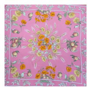 Salvatore Ferragamo Floral Silk Scarf