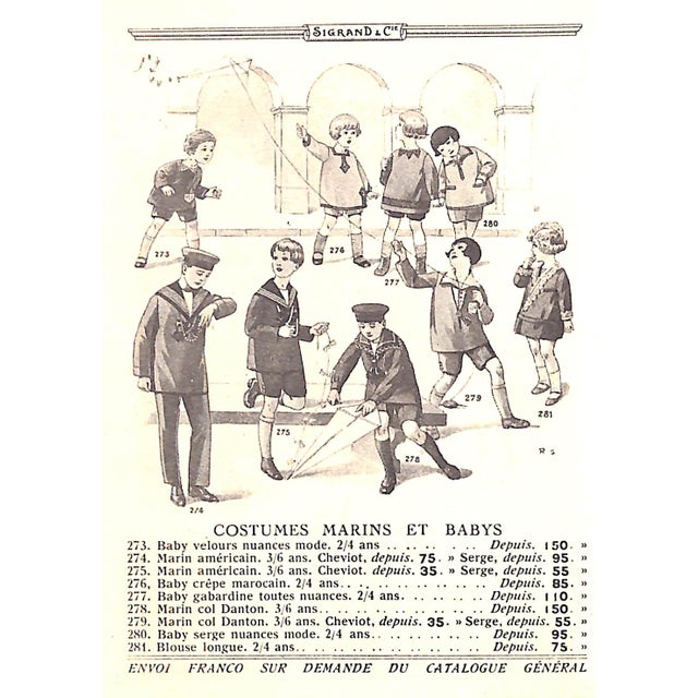 1920s Sigrand & Cie Automne-Hiver 1925-1926 For Sale - Image 5 of 12