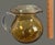Late 20th Century Vintage Amber Hand Blown Art Glass Controlled Bubble Pitcher For Sale - Image 5 of 9