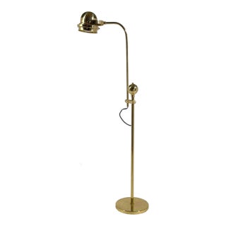Brass Pharmacy Adjustable Floor Lamp For Sale
