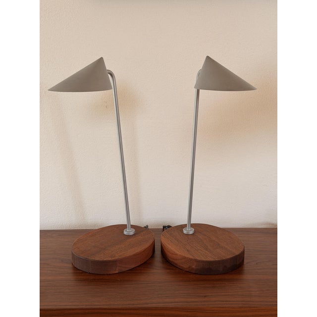 Aluminum and Wooden Study Table Lamp by Jens Ammundsen for Louis Poulsen, 1990s For Sale - Image 11 of 11