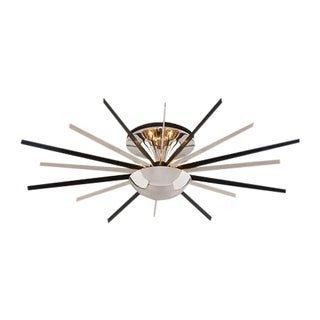 Troy Atomic Brass & Aluminum Pendant Light For Sale