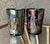 Circa 1969 St. Clair Glass Inverted Fan & Feather Carnival Reproduction Iridescent Glass Tumblers – A Pair For Sale - Image 4 of 18
