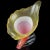 Mid 20th Century Vintage Murano Dino Martens Gold Flecks Pink White Italian Art Glass Midcentury Footed Flower Vase For Sale - Image 5 of 7
