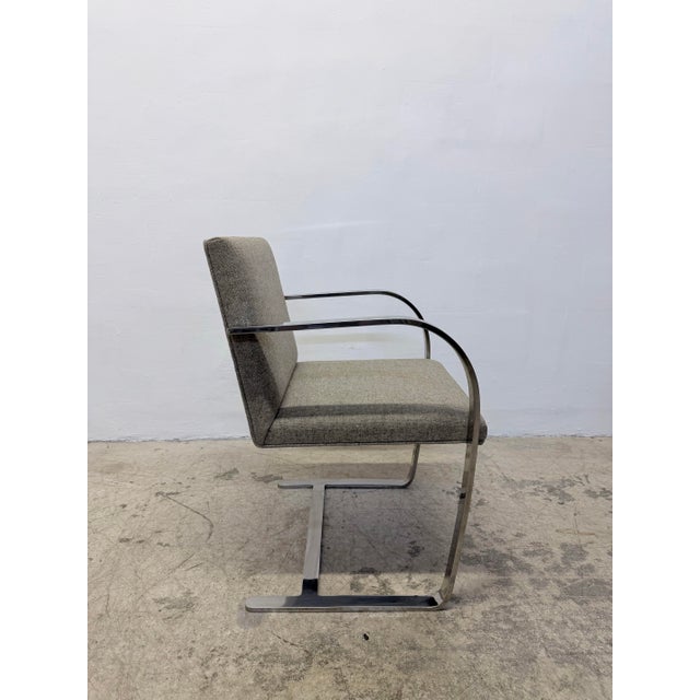 Mie Van Der Rohe Flat Bar Brno Chairs for Knoll - Set of Two For Sale In Miami - Image 6 of 17