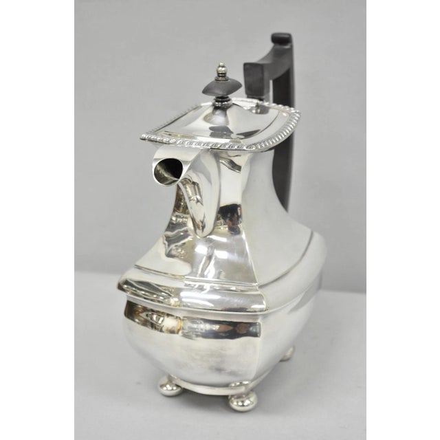 Early 20th Century Antique Walker & Hall 53499 Art Deco Silver Plated Tea Service Set - 4 PCS For Sale - Image 5 of 16