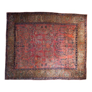 Antique Mohajeran Sarouk Carpet - 11' x 13'4" For Sale