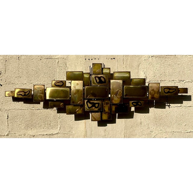 Vintage Boho Torch Cut Wall Sculpture For Sale - Image 4 of 6