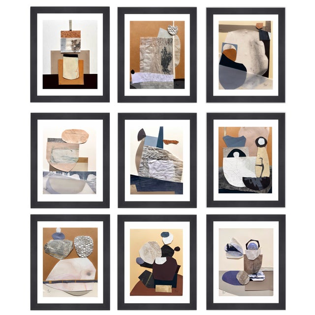 "Memorabilia 6" Original Mixed-Media Collage on Paper by Zac Woodiel For Sale - Image 9 of 9