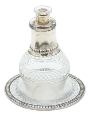 Perfume Bottle with Glass Structure and Base