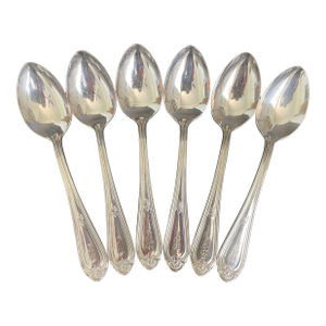 Reed & Barton Corsican 1926 Silverplate Teaspoons With Monogram P - Set of 6