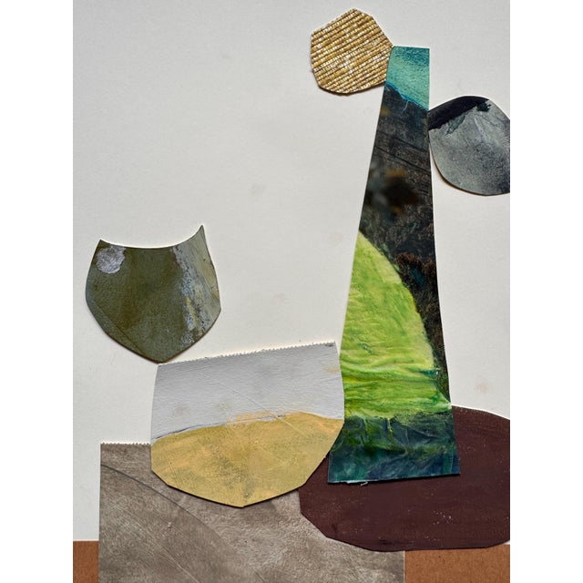 Abstract "Magic Still Exists 4" Original Mixed-Media Collage on Paper by Zac Woodiel For Sale - Image 3 of 8