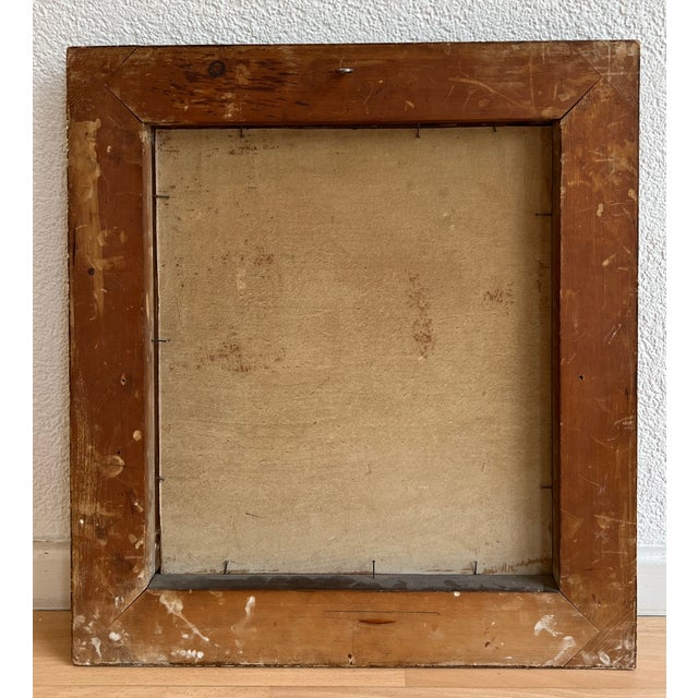 Louis Henri Salzmann, Bouquet de fleur et livre, 1933, Oil on Cardboard, Framed For Sale - Image 9 of 10