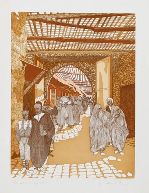 Guillaume Azoulay, Passers By, Etching