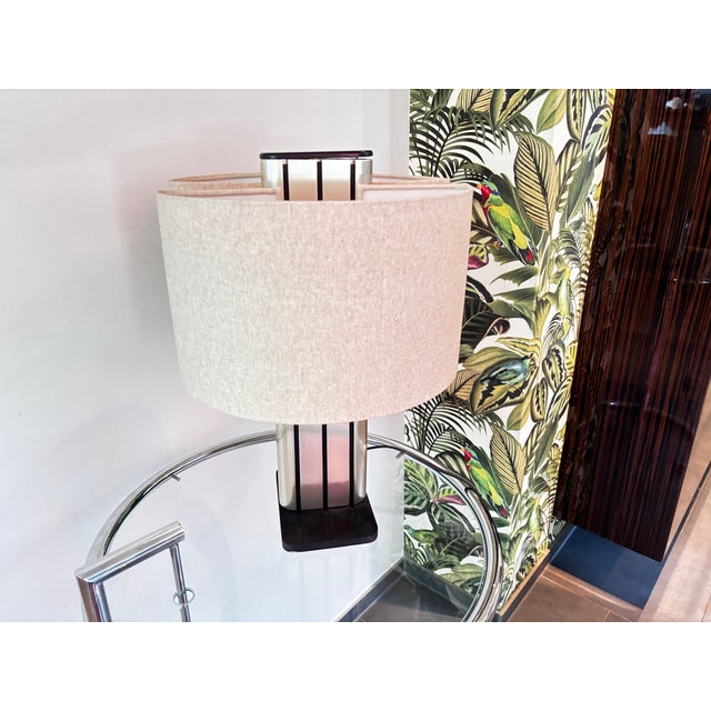 Beige Strigram Lamp by Jean Pierre Vitrac for Verre and Lumière, France, 1983 For Sale - Image 8 of 9