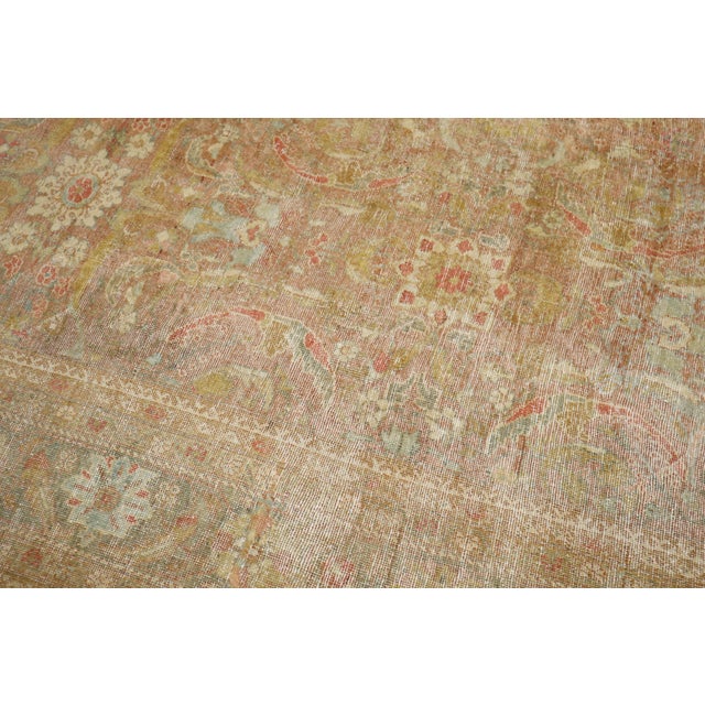 A One of a Kind Antique early 20th century Persian Mahal rug with beautiful Variations in color and design which is often...