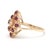 Early 21st Century 0.74ctw Ruby & Diamond Navette Ring, 14k Yellow Gold, Ring Size 6.25 For Sale - Image 5 of 6