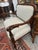 Small Antique Dark Wood Edwardian Loveseat With New Upholstery For Sale In Philadelphia - Image 6 of 11