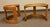Postmodern 1970s Postmodern Howard Furniture Solid Oak Half Moon Side Tables- A Pair For Sale - Image 3 of 6