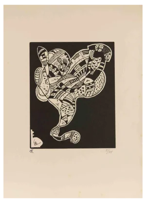 After Vasily Kandinsky, Gravure pour 10 origine, Woodcut, Mid-20th Century