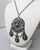 Napier Vintage Signed Napier Silvertone Brutalist Pendant Necklace For Sale - Image 4 of 9