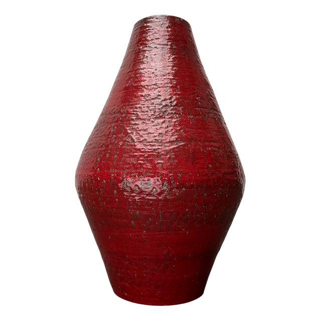 Mid-Century Modern West German Pottery WGP Floor Vase from Ü-Keramik Übelacker, 1960s For Sale