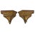 Brown Neo-Gothic Brown-Gold Wall Consoles, 1850, Set of 2 For Sale - Image 8 of 8