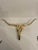 Mid 20th Century Brass Longhorn Wall Sculpture For Sale - Image 9 of 9