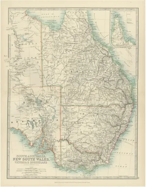Antique Map of South Australia, 1903
