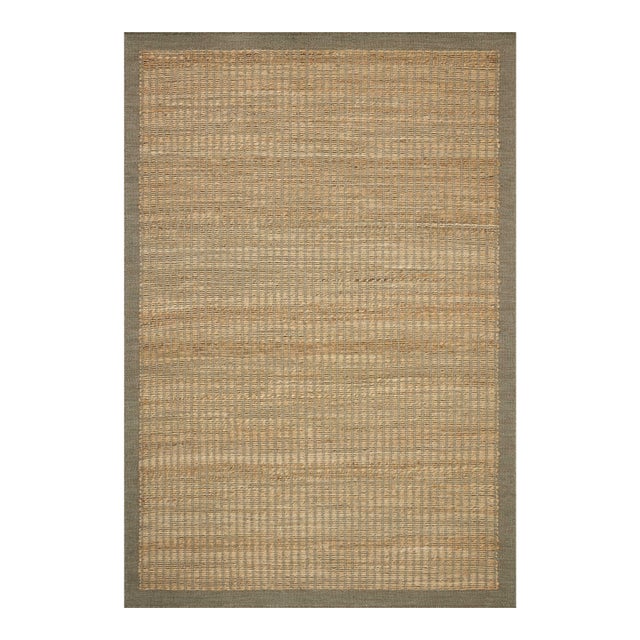 Amber Lewis x Loloi Lilah Natural / Grey 18" x 18" Sample For Sale