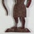 Epic 19th Century Indian Chief Trade Sign, Carved Wood in Painted Salmon Color For Sale - Image 13 of 14