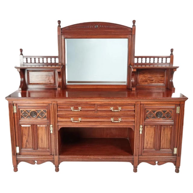 Mahogany Sideboard from Gillows of Lancaster, 1880s For Sale