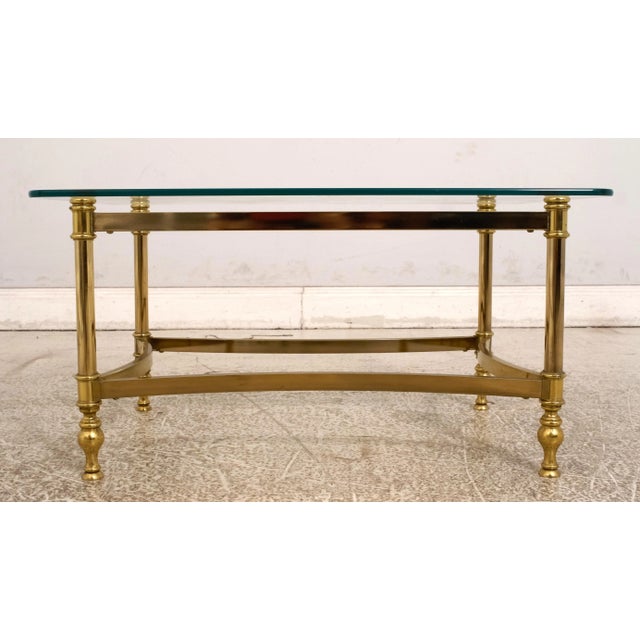 Brass Base Regency Style Coffee Occasional Table For Sale - Image 4 of 10