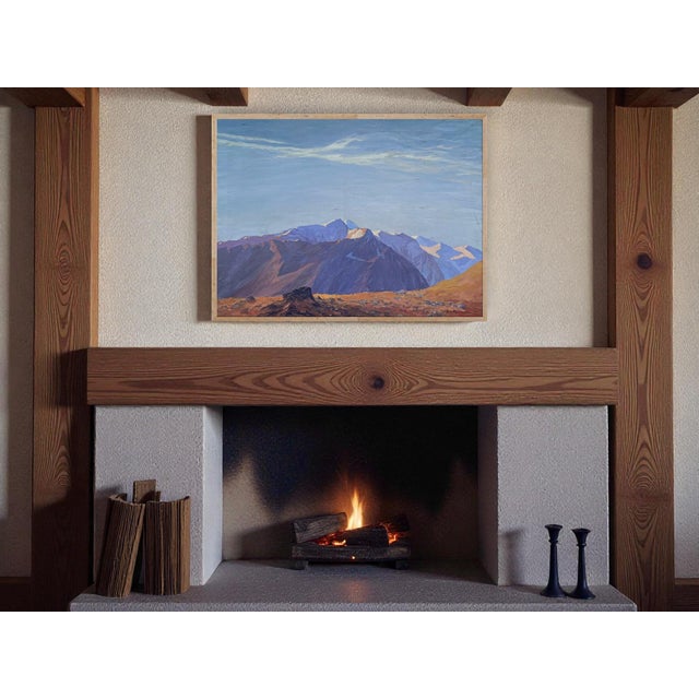 F. Reimann, Großglockner, 1920s, Oil on Canvas, Framed For Sale - Image 7 of 15