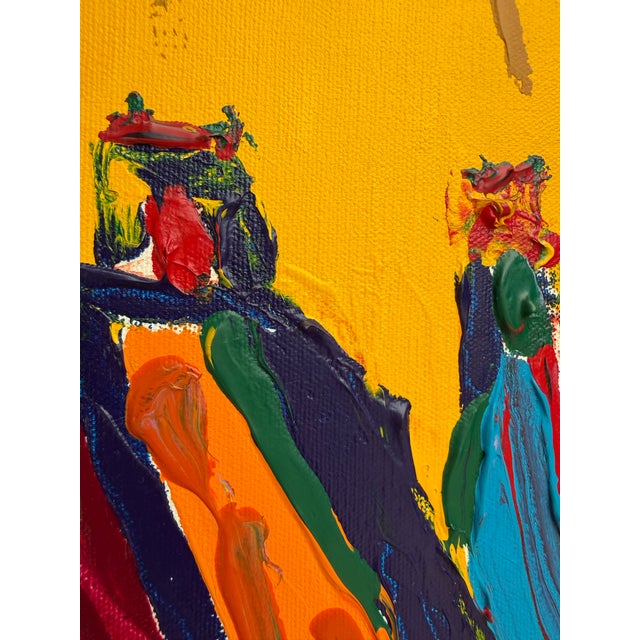 1980s 1986 Van Johnson “Van’s Road” Original Acrylic Painting, Arles, France For Sale - Image 5 of 12