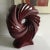 Burgundy Vintage 1980s Harris Potteries Sculptural Lamp For Sale - Image 8 of 12