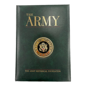 Army History Book - The Army Historical Foundation Beaux Arts Military History Green Leatherette With Gold Medallion