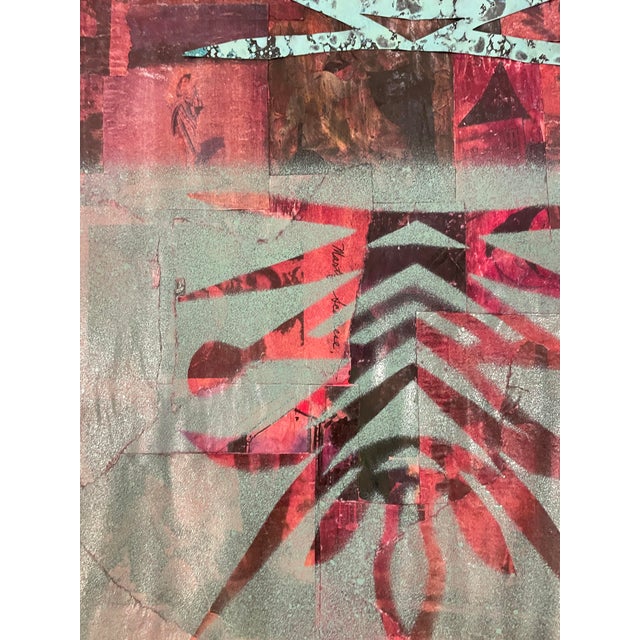Modern 1980s Randy Ballano Mixed Media Collage For Sale - Image 3 of 5