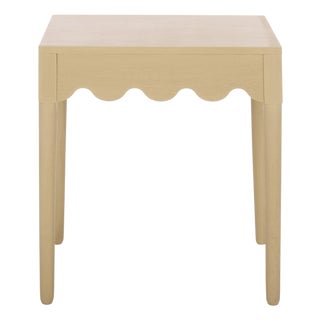 Neha Wavy Accent Table in Natural For Sale